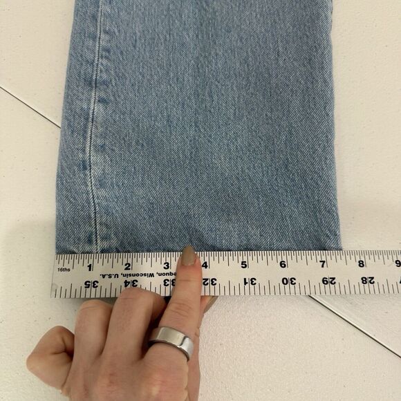Levi's Mens Jeans 44 Blue Lo-Ball Stack Slim Tapered Streetwear Distressed Knee - Picture 8 of 15